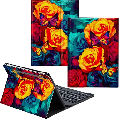 Miniatura 103 de Para Samsung Galaxy Tab S6 Lite Funda 2022/2020 Teclado Inalámbrico Desmontable Y Cubierta De Soporte De Cuero PU Funda Protectora Para Samsung