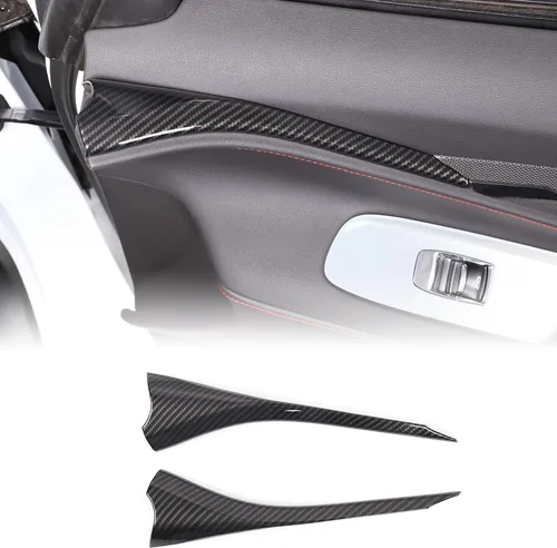 Miniatura 25 de CHEAYAR Funda de cargador de teléfono con patrón de fibra de carbono compatible con Chevrolet Corvette C8 2020-2023, funda de carga inalámbrica