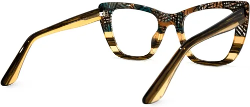 Miniatura 3 de VOOGLAM Lentes de bloqueo de luz azul de ojo de gato, marco de lentes multicolor de moda para mujer, antifatiga ocular y UV