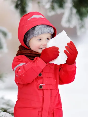 Miniatura 6 de 3 pares de guantes para niños pequeños, guantes de punto cálidos de invierno, guantes de dedo completo para niños y niñas