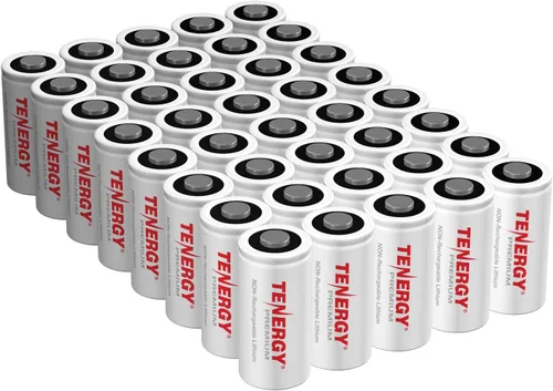 Miniatura 9 de Tenergy Paquete de 12 baterías de litio CR123A de 3 V no recargables, 1600 mAh para cámaras Arlo, baterías de litio fotográficas, cámaras