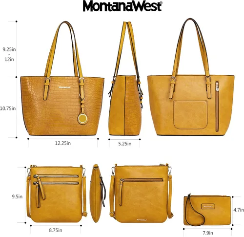 Miniatura 2 de Juego de bolsos para mujer, bolso de mano para mujer, bolso de hombro grande y mediano, bolso de hombro, bolso de 2 piezas