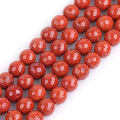 Miniatura 11 de GEM-Inside - Cuentas sueltas de cornalina roja naranja facetada de 0.236 pulgadas (0.236 in), cuentas de energía natural para hacer joyas, redondas