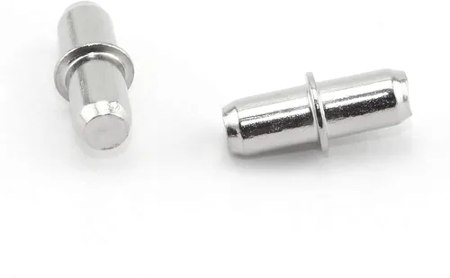 Miniatura 3 de 20 piezas de 0.197 x 0.630 in para estantes con acabado niquelado ajustable, soporte para estantes de muebles, armario, armario, estantería
