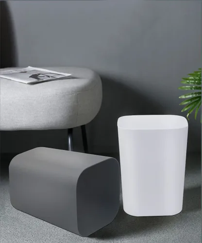 Miniatura 7 de Cubo de basura pequeño de 2 galones, cubo de basura cuadrado para baño, dormitorio, cocina, encimera debajo del fregadero