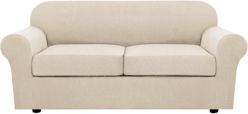 Miniatura 50 de H.VERSAILTEX - 3 fundas de sofá elásticas para 2 cojines de sofá. Fundas para muebles de sala de estar (funda base más 2 fundas de cojín de asiento)