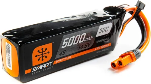 Spektrum 14.8V 5000mAh 4S 30C Smart LiPo Batería: IC5, SPMX50004S30