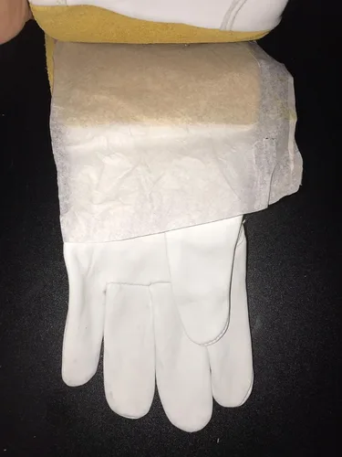 Miniatura 3 de Tillman 1338 - Guante de soldadura TIG de piel de cabra de grano superior, con parche deslizante, talla grande, blanco