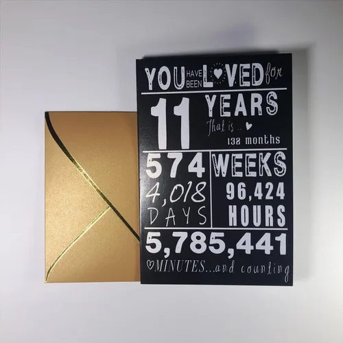 Miniatura 3 de Sutjxc Regalos de cumpleaños para niños y niñas de 11 años Tarjeta de cumpleaños de 11 e ideas de regalo, diseños familiares para nietos, primos
