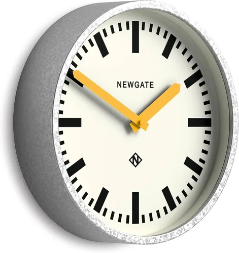 Miniatura 6 de NEWGATE® Reloj de pared para equipaje Reloj de estación de metal retro moderno 11.8 in Caja de metal galvanizado profundo con manecillas