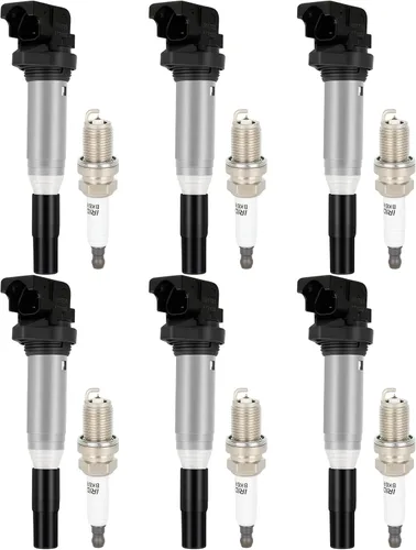 bobinas de encendido y bujías de iridio UF592 5C1695 5C1476 128i 135i 335i 325i 328i 330i E60 M5 525xi 528i N54 X3 X5 X6 Z4 2003-2016 6+6