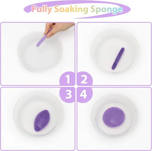 Miniatura 6 de PVA - Esponjas faciales comprimidas faciales para mujeres, esponja de maquillaje profesional Coldairsoap PVA, almohadillas de remoción femenina