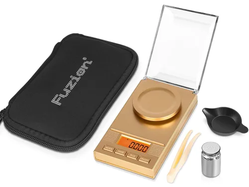 Miniatura 10 de Fuzion - Balanza de miligramos 50 g x 0,001 g, balanza de mg con diseño 9 en 1 - balanza micro, balanza de polvo para recarga con estuche portátil
