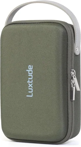 Miniatura 15 de Luxtude Tech - Funda organizadora de viaje, organizador de electrónica portátil, funda rígida con cremallera para cables de carga, cargadores
