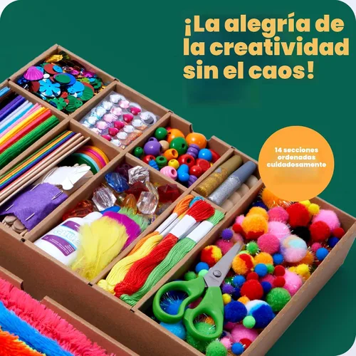 Miniatura 4 de Dan&Darci Bóveda de Artes y Manualidades - Kit de Suministros de Manualidades en una Caja - Regalo de Navidad para Niños de 4, 5, 6, 7, 8, 9, 10, 11