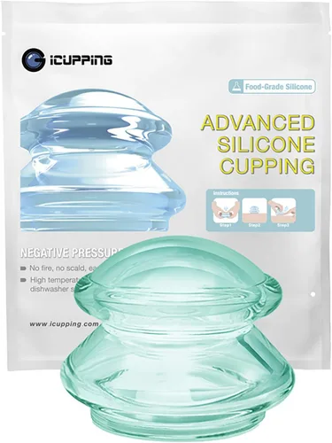 Juegos de terapia de ventosas (tamaño XL, 1 taza) Copas de masaje de silicona con ventosas al vacío para masaje corporal..