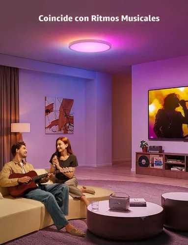 Miniatura 5 de Govee RGBIC - Lámpara de techo inteligente, lámpara de techo LED de 2400 lm, lámpara de montaje empotrado de 2400 lúmenes, colores de bricolaje
