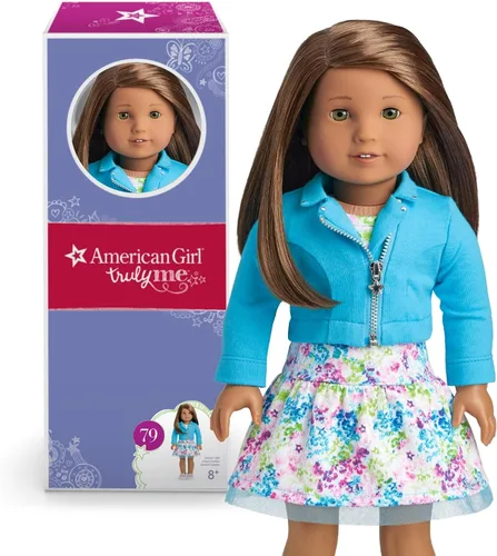 American Girl Truly Me - Muñeca #79 de 18 pulgadas con ojos color avellana, cabello castaño y piel media con matices neutros, para mayores de 6 años