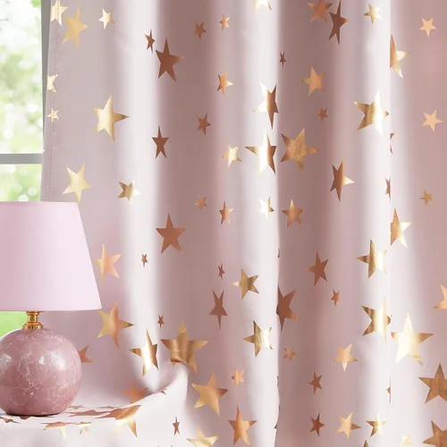 Miniatura 16 de Treatmentex Cortinas Opacas de Oro Marfil con Estampado de Copos de Nieve, Paneles de Cortina para Sala de Estar de 63 Pulgadas con Medallón Floral