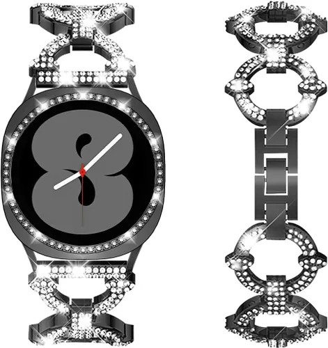 Miniatura 6 de Mesime Correas brillantes compatibles con Samsung Galaxy Watch 8/7 1.575 in 1.732 in, 0.787 in, correa de repuesto elegante Galaxy Watch 8/7