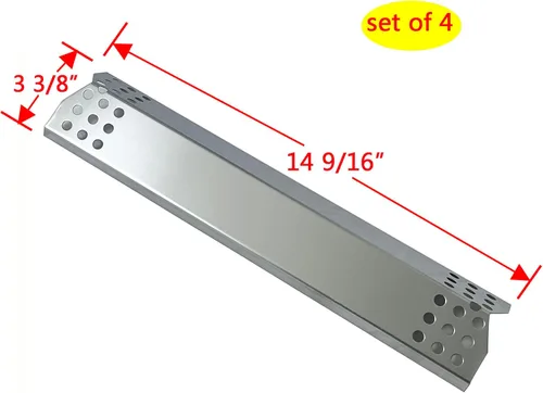 Miniatura 2 de Parts DP130 - Protector térmico de acero inoxidable de 14 9/16 x 3 3/8 pulgadas, repuesto para Sunbeam, Nexgrill, Grill Master, Charbroil, Kitchen
