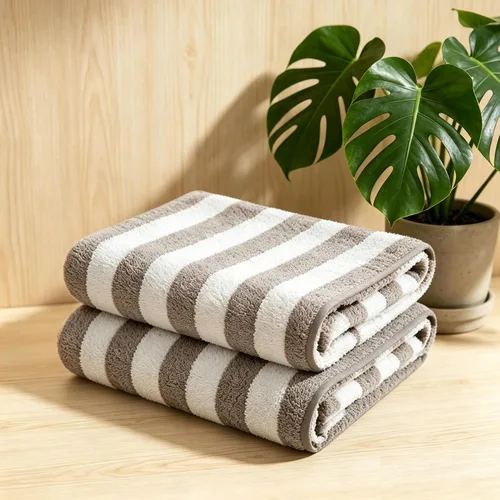 Miniatura 16 de Juego de 18 toallas de baño de rayas color blanco y negro con lazo para colgar, 6 toallas de baño, 6 toallas de mano, 6 toallas familiares, juego