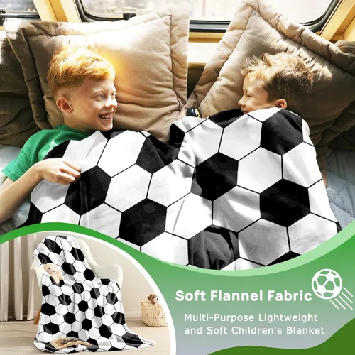Miniatura 5 de KING DARE Manta de fútbol – Manta de forro polar suave para niños, regalos únicos de fútbol para niños y niñas de 6 a 12 años, 40 x 50 pulgadas