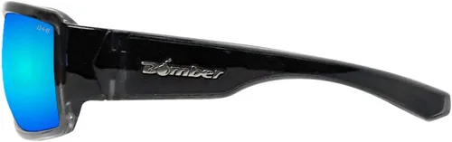 Miniatura 4 de BOMBER BG114ICE - Gafas de sol polarizadas para hombre, marco ahumado de cristal de 2 tonos con espejo azul hielo, lentes de seguridad polarizadas