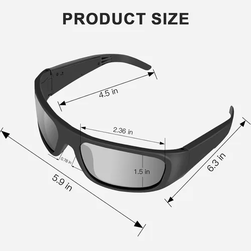 Miniatura 7 de OhO sunshine Bluetooth Audio Sunglasses, Lightweight Open Ear Sport Glasses, 12H Playtime,Water Resistant with Voice Control