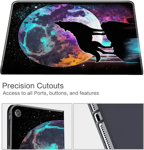 Miniatura 118 de Funda para tablet Fire 7 (12ª generación, versión 2022), delgada, a prueba de golpes, delgada, de piel sintética, con función de apagado/encendido