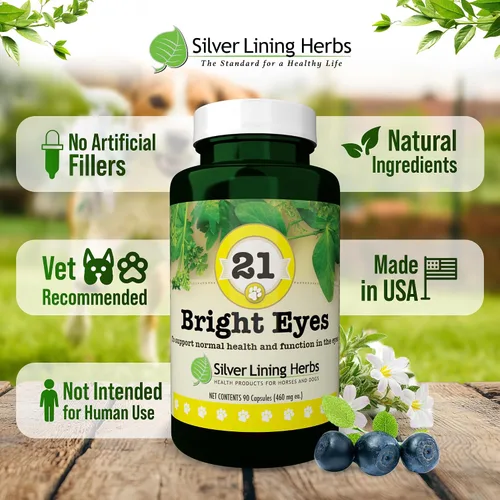 Miniatura 5 de Silver Lining Herbs 21 ojos brillantes - Apoya la salud de los ojos del perro - Mantiene los niveles normales de minerales para los ojos del perro