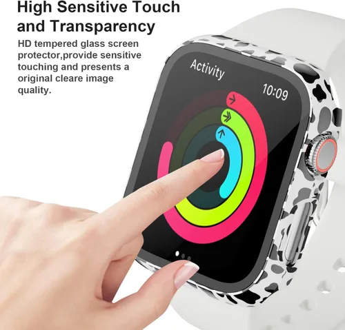 Miniatura 3 de Paquete de 14 fundas para Apple Watch Series 3 2 1 de 38 mm con protector de pantalla de vidrio templado, funda protectora totalmente rígida