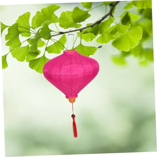 Miniatura 4 de Linterna colgante retro vietnamita para decoración de jardín, diseño floral tradicional para bodas, festivales, fiestas y decoración del hogar