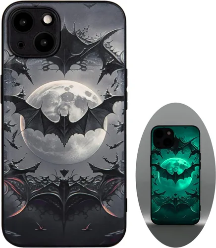 Miniatura 30 de X spirit Funda de teléfono de calavera para iPhone 13, dedo medio, diseño gótico luminoso de esqueleto genial oscuro y con estilo emo, estilo rock n
