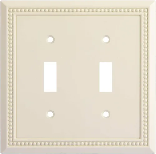 Miniatura 41 de Henne Bery Sunken Pearls - Placa de interruptor/placa de pared y cubierta de salida (decorador individual, 2 unidades, negro mate)