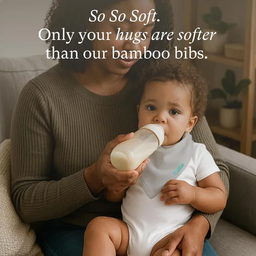 Miniatura 3 de PurComfy Baberos supersuaves, baberos de bambú de primera calidad para bebés niños y niñas, baberos ajustables a presión, paquete de 6