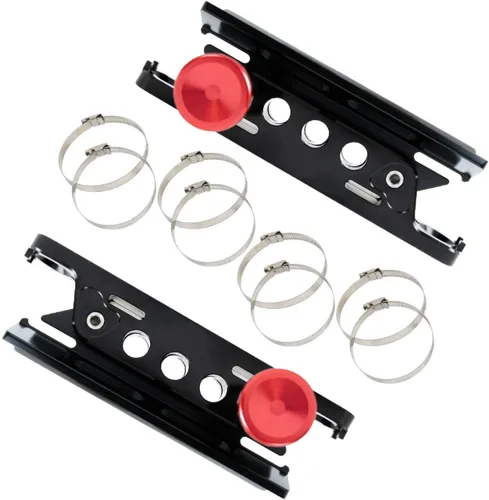 Miniatura 6 de AUFER - Soporte universal montable de aluminio para extintores/botellas, para vehículos, ajustable 2 piezas negro