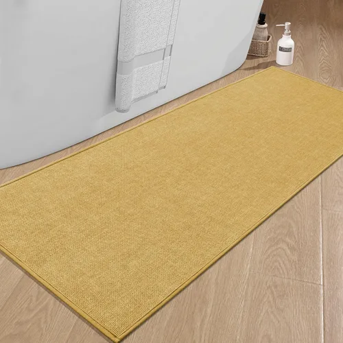 Miniatura 113 de chakme Alfombras de Baño 24x17, Alfombra de Baño Ultra Delgada Antideslizante Pequeña de Secado Rápido Absorbente para Piso de Baño