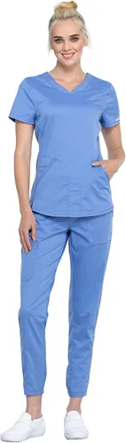 Miniatura 2 de Cherokee Ropa quirúrgica superior para mujer, con cuello en V, WW601