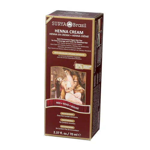 Miniatura 5 de Surya Brasil Productos Crema de henna, roja, 2.37 onzas líquidas
