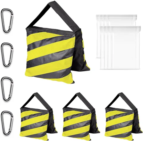 EMART Bolsa de Arena de Servicio Pesado para Estudio Fotográfico Bolsa de Peso Diseño de Alforja para Soporte de Luz de Fotografía Trípode, Patio