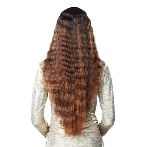 Miniatura 6 de Sensationnel Butta - Pelucas de encaje – Unidad 17 extra ancha de 5 pulgadas de profundidad, línea de cabello sintético previamente despuntada, sin