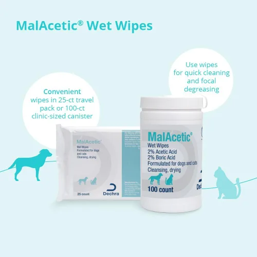 Miniatura 5 de MalAcetic Toallitas húmedas para perros y gatos 100