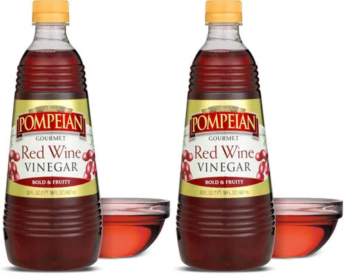 Miniatura 9 de Pompeian Vinagre de vino tinto gourmet – 30 onzas líquidas – Vinagre para cocinar – Sabor audaz y afrutado para aderezos de ensalada, adobos y salsas
