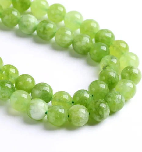 Miniatura 83 de 12MM 31 piezas de cuentas de cloisonné verdes, cuentas sueltas redondas para hacer joyas, pulseras DIY