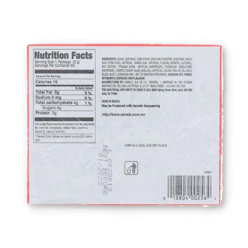 Miniatura 2 de Canels Gum Sabor Afrutado Para Niños, 60 unidades (GUM - CHANGE MAKER)
