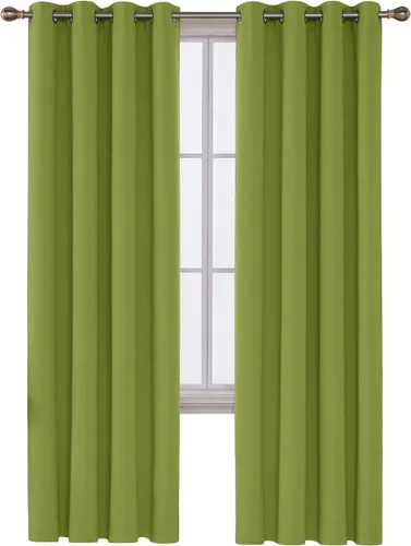 Miniatura 194 de Deconovo Cortina opaca, para oscurecer la habitación Gris claro