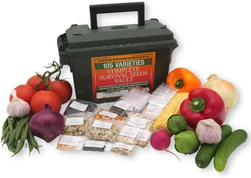 Kit de semillas de supervivencia Heirloom 25 años de duración. 85% del éxito de germinación éxito para Preparación del Día del Juicio Final. 30