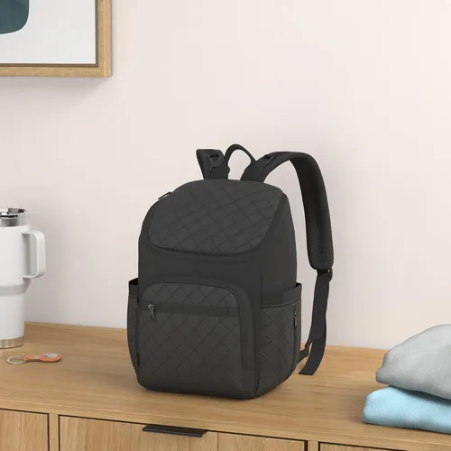 Miniatura 2 de LOVEVOOK Mochila para Pañales de Gran Capacidad con Cambiador Portátil, Mochila de Viaje Multifunción para Bebé Negro-1