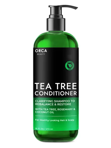 Acondicionador de árbol de té, 16 onzas, acondicionador natural hidratante y vigorizante para hombres y mujeres con cabello graso y cuero cabelludo